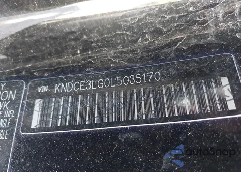 2020 Kia Niro Ev Ex Premium z USA, uszkodzony, nr VIN KNDCE3LG0L5035170